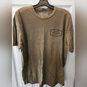 Mens XL Violent Gentlemen Tee Shirt Army Green